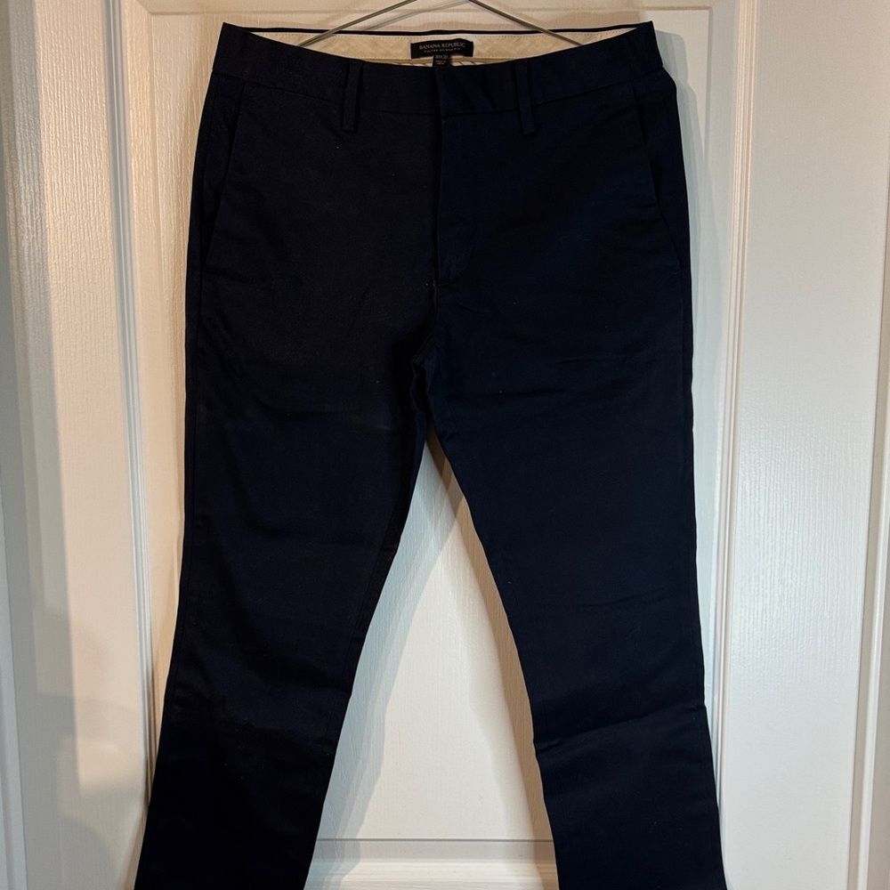 Men's Navy Dress Chino Pants - Unbranded